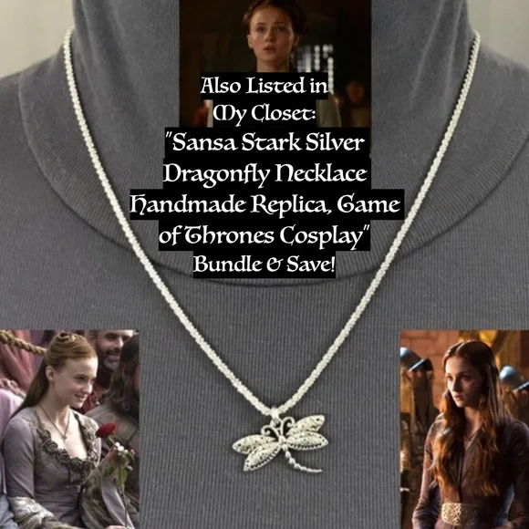 Sansa Stark Poison Necklace Handmade Game of Thrones Replica Cosplay Costume - Picture 16 of 16